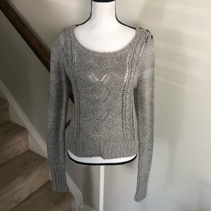 Decree Crocheted Knit Sweater